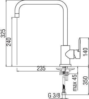 Смеситель Nobili New Road RD00134CR для кухни
